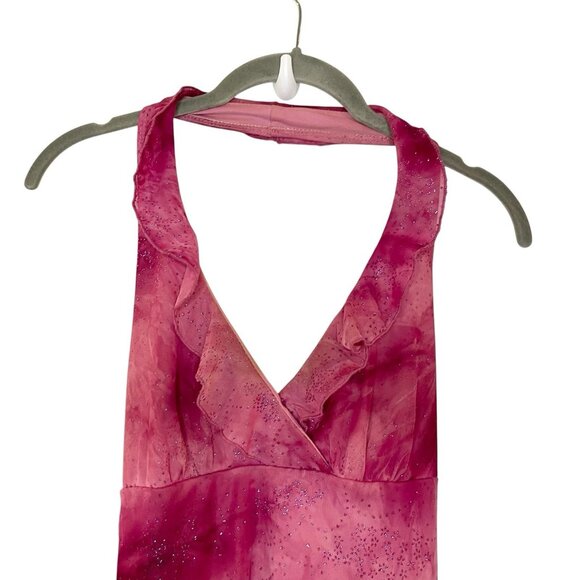 Vintage Rampage 90s Y2K Fairy Grunge Whimsigoth HOCO Halter Asymmetrical Dress S - Picture 5 of 8